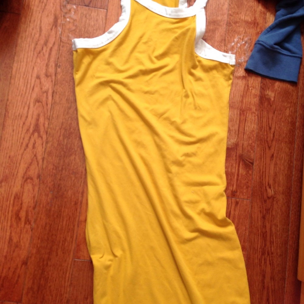 Sexy yellow body con maxi dress